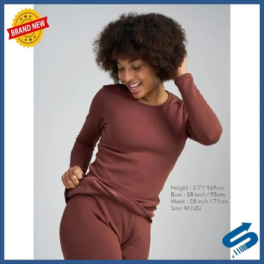 Women's Thermal Fleece Base Layer Top Lightweight Midweight Heavyweight - Picture 5 of 7